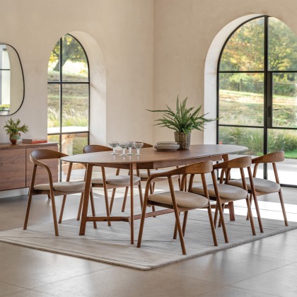 Gallery Direct Madrid Extending Dining Table, Walnut