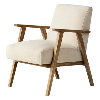 Neyland Natural Linen Armchair