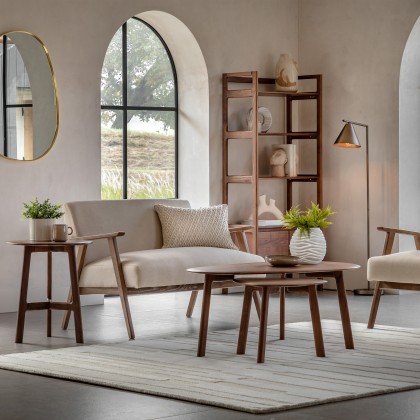 Neyland Natural Linen 2 Seater Sofa