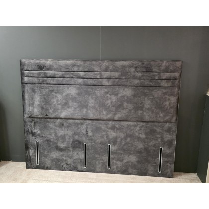 HIGHGROVE 6'0" COMPTON FLOORSTANDING HEADBOARD IN CHARCOAL VELVET HIGHGROVE 6'0" COMPTON FLOORSTANDING HEADBOARD IN CHARCOAL VELVET