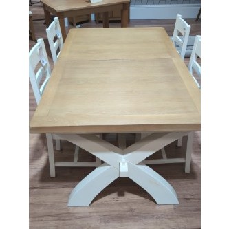 Charlbury, 1.8m Dining Table & 4 Ladder Back Chairs