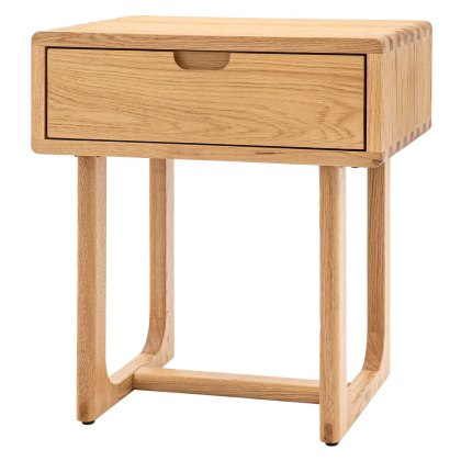 Gallery Direct Craft Natural 1 Drawer Bedside