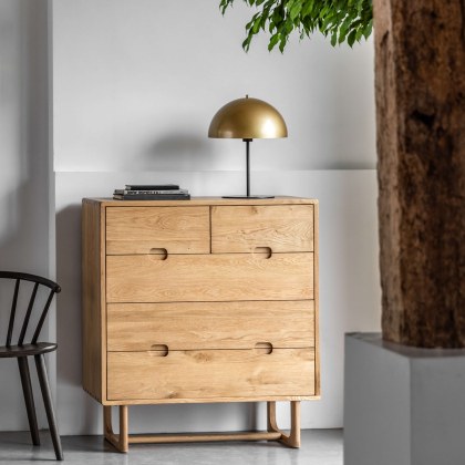 Gallery Direct Craft Chest of Drawers, Natural