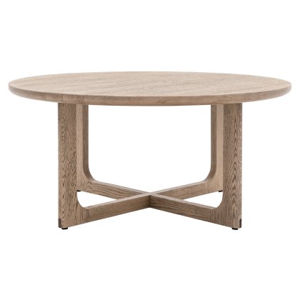 Craft Smoked Round Coffee Table