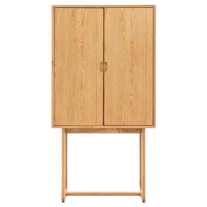 Gallery Direct Craft Cocktail Cabinet, Natural Gallery Direct Craft Cocktail Cabinet, Natural