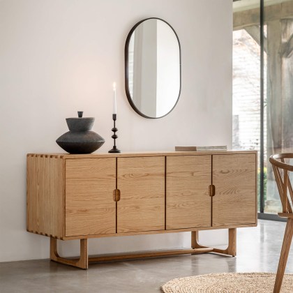 Craft 4 Door Natural Sideboard