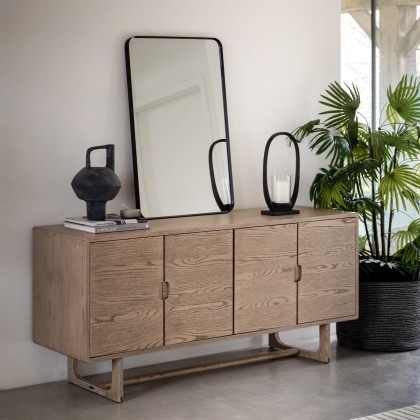 Gallery Direct Craft 4 Door Smoked Sideboard