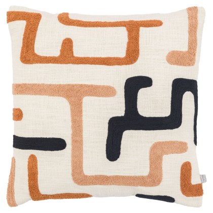 Arul Embroidered Cushion Nutmeg