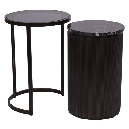 Belvedere Nesting Side Tables | Black