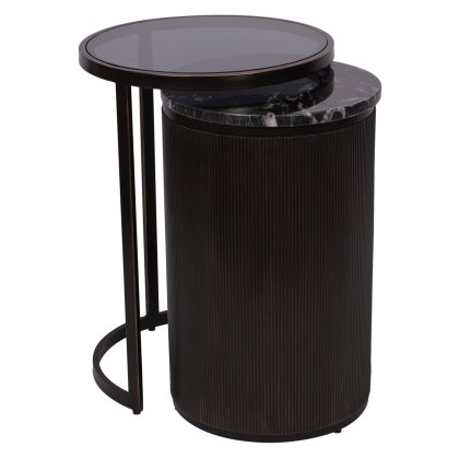 Belvedere Nesting Side Tables | Black Belvedere Nesting Side Tables | Black