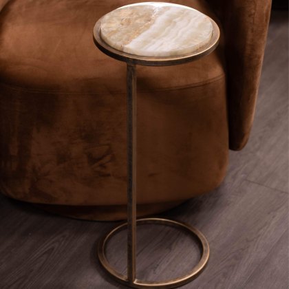 Iota Accent Table Green Onyx