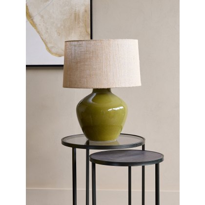 Aubrey Green Ceramic Table Lamp Large E27 60W
