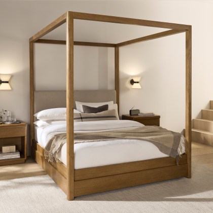 Huxtable 4 Poster King Bedframe