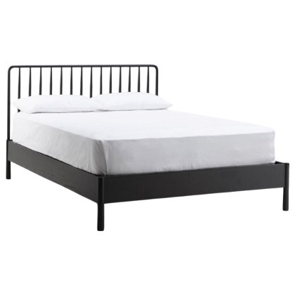 Wycombe King Size Black Spindle Bed
