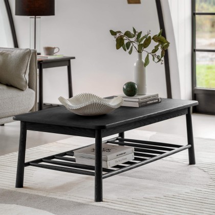 Wycombe Rectangular Black Coffee Table