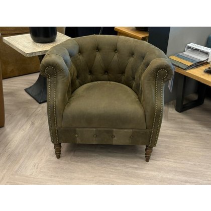 Alexander & James Tam Leather Tub Chair