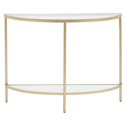 Gallery Direct Hudson Champagne Console Table