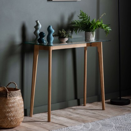 Blair Oak Console Table