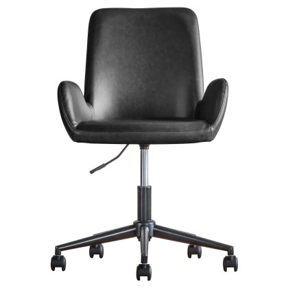 Gallery Direct Faraday Swivel Chair, Charcoal Gallery Direct Faraday Swivel Chair, Charcoal