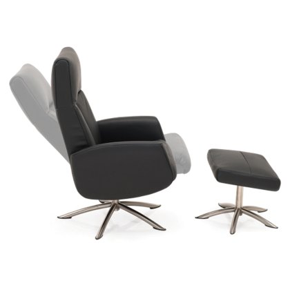 Nemi Swivel Recliner Chair & Stool