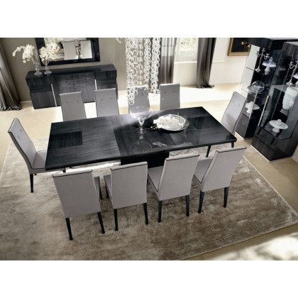 CLEARANCE OUTLET WAREHOUSE STOCK Keona Large Extending Table & 6 Keona Chairs