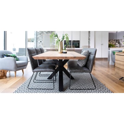 CLEARANCE OUTLET WAREHOUSE STOCK Brockley 2.0mtr Oak Dining Table