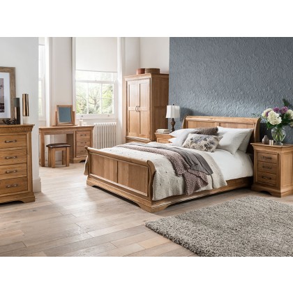 Padbury Oak King Sleigh Bedframe Padbury Oak King Sleigh Bedframe
