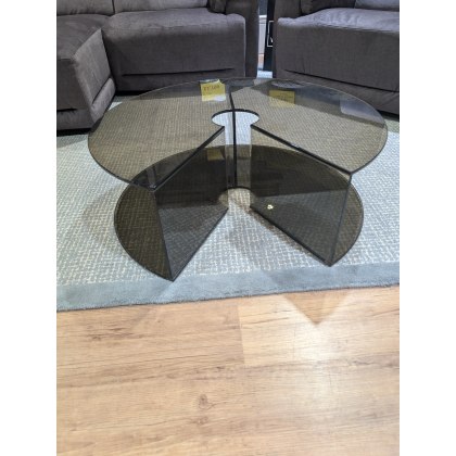 Natuzzi, Pepe Cut-Out Bronze Glass Coffee Table