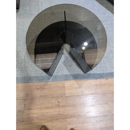 Natuzzi, Pepe Cut-Out Bronze Glass Coffee Table Natuzzi, Pepe Cut-Out Bronze Glass Coffee Table