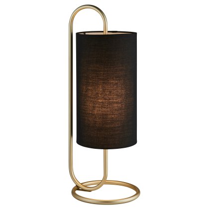 Klip Table Lamp Antique Brass & Black Klip Table Lamp Antique Brass & Black