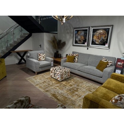 Charlotte 3 Seater + Chair & Storage Stool