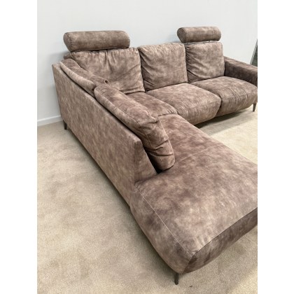 CLEARANCE OUTLET WAREHOUSE STOCK Agrino LHF Corner Sofa with Power