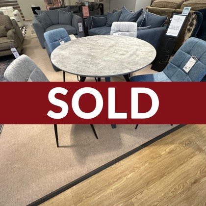 Zurich 110cm Round Dining Table & 4 Path Chairs