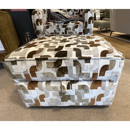 Charlotte 2 Seater Sofa in Grade D Plus Storage Footstool in Grade G & 2 Scatters