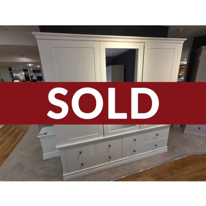 Viggo Triple wardrobe with 6 drawers