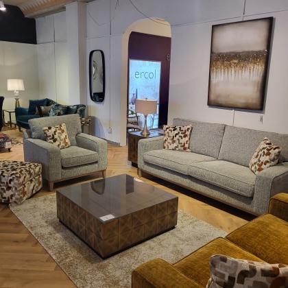 CHARLOTTE GRAND SOFA, 2 SEATER, CHAIR AND STORAGE STOOL CHARLOTTE GRAND SOFA, 2 SEATER, CHAIR AND STORAGE STOOL