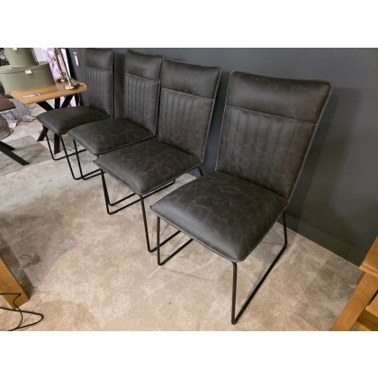 SAM SET OF 4 CHAIRS IN GREY