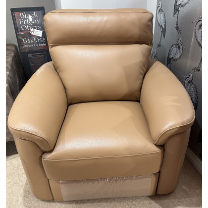 Angelica 2 Seater Static Sofa & Angelica Power Armchair in S10 Leather