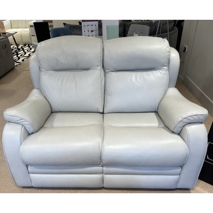 Parker Knoll Boston-Lifestyle 2 Seater Static Sofa Plus Armchair in Leather (Roma Chalk)