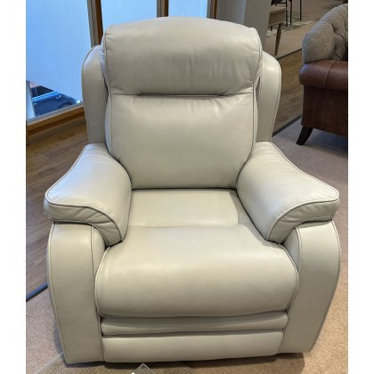 Parker Knoll Boston-Lifestyle 2 Seater Static Sofa Plus Armchair in Leather (Roma Chalk)