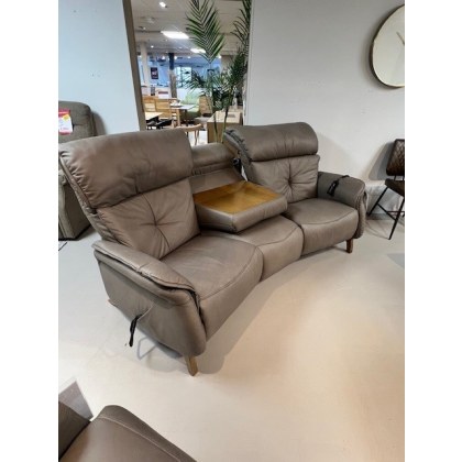 Himolla Swan Trapezoidal 3 Seater Curve, Heart Balance Electric Power Sofa