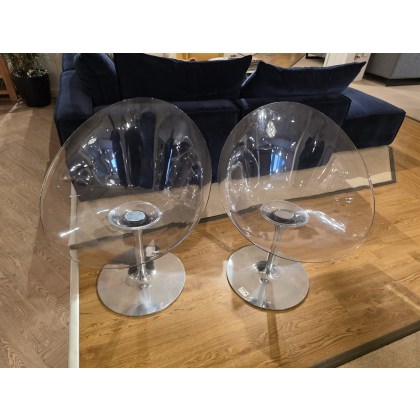 KARTELL PHILIPPE STARCK SWIVEL EROS CHAIRS X2