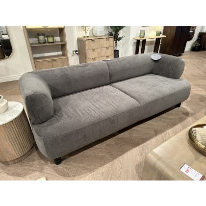 Ardo 3 Seater Sofa in Anthracite Grey Fabric