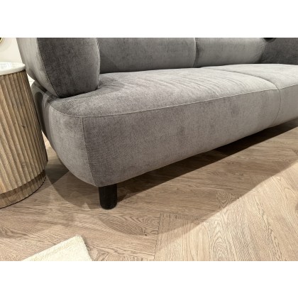 Ardo 3 Seater Sofa in Anthracite Grey Fabric