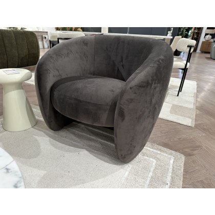 Curvo Armchair in Expresso Fabric