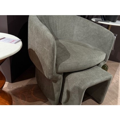 Asko Chair - with built in footstool in Sage