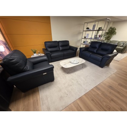 ELIZA 3 SEATER, 2 SEATER AND ARMCHAIR IN LEATHER