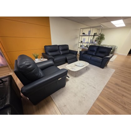 ELIZA 3 SEATER, 2 SEATER AND ARMCHAIR IN LEATHER