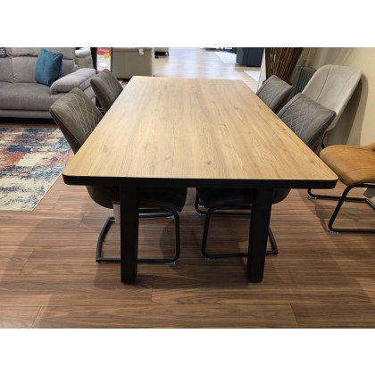 AVALOX DINING TABLE 170 X 98 CMS AND 4 X ARMIN CHAIRS IN ANTHRACITE