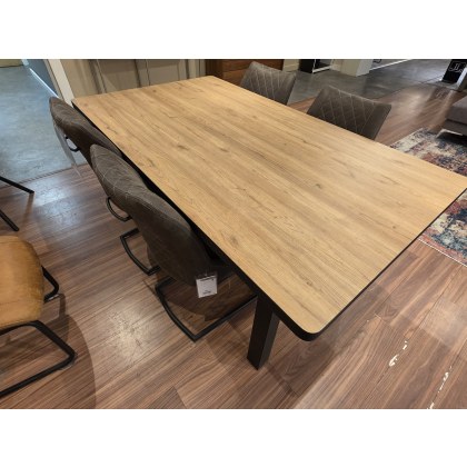 AVALOX DINING TABLE 170 X 98 CMS AND 4 X ARMIN CHAIRS IN ANTHRACITE